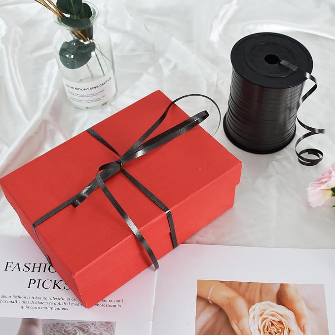 TONIFUL 500 Yards Black Curling Ribbon Balloon String Gift Wrapping Decor | - Image 4