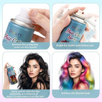 Green Hair Spray, Temporary Hair Color Spray For Kids Women Men, Hair Dye Washable Temporary Hair Color Wax, One-Time Use Color Hair Spray for Crazy Hair Day,Halloween Christmas Cosplay Party (Green)