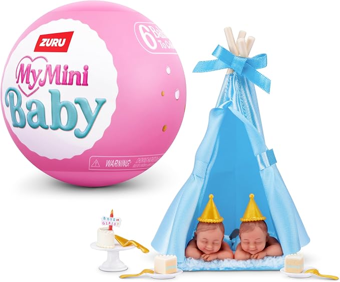 My Mini Birthday Series 1 By ZURU | 6 mini baby dolls to collect; birthday by ZURUMyMini