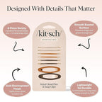 Kitsch Hair Clips for Women & Bobby Pins – Gold Metal Snap Hair Barrettes | Stylish, No Slip, Pain-Free | Ideal for Everyday Hairstyles | Ideal Gifts for Women - Sedona, 8pc Set