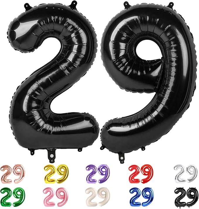 29 Balloon Numbers Large 40Inch by Mluchee
