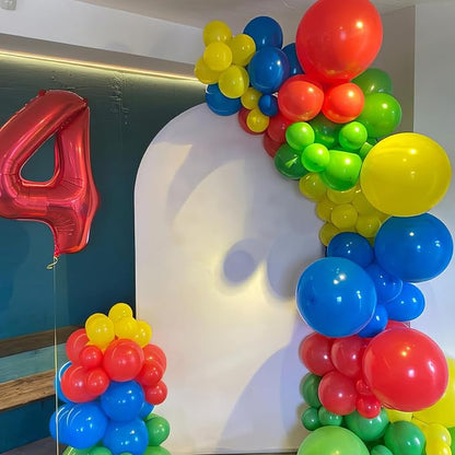 Red Yellow Blue Balloons, Toy Theme Balloon, Dog Paw Cow Print Balloons Blue - Image 5