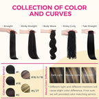 Lashey Hair Seamless Clip in Hair Extensions Human Hair 18 Inch 110g 7pcs Light Yaki Straight Human Hair Clip in Extensions Natural Black Mixed Chestnut Brown Hair Extensions for Women