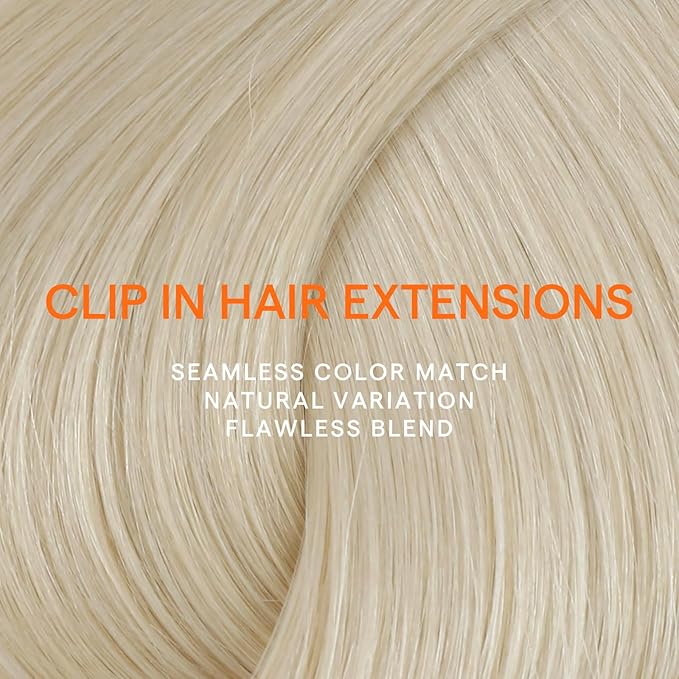 Full Shine Blonde Clip in Extensions Blonde Clip ins Real Human Hair for Pixie Cut for Cosplay 10 Inch 7 Pcs 95 G