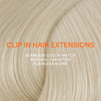 Full Shine Blonde Human Hair Clip in Extensions Clip in Hair Extensions Real Human Hair Blonde Hair Extensions Triple Weft 20 Inch 7 Pcs 120 G