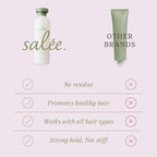 Salée Hair Styling Cream For Women & Kids | Anti-Frizz Leave-In Smoothing Cream for All Hair Types | Flexible Hold & Shine | Defines Curls, Tames Flyaways | 6 oz.