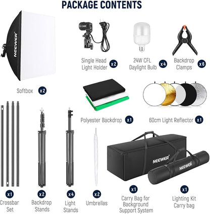 NEEWER Photography Lighting Kit - Image 9