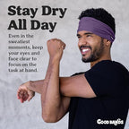 Sweatband for Men and Women - Unisex Non Slip Headband That Wicks Moisture and Eliminates Excess Sweat - Durable & Long-Lasting - Running, Sports, Gym