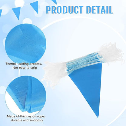 Tatuo 200 Feet Solid Pennant Banners Flags String Triangle Hanging DIY Bunting - Image 4