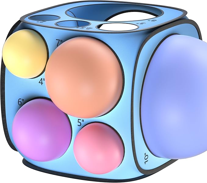 13 Sizes Balloon Sizer Cube Box, Collapsible Balloon Measurement Tool - Image 3