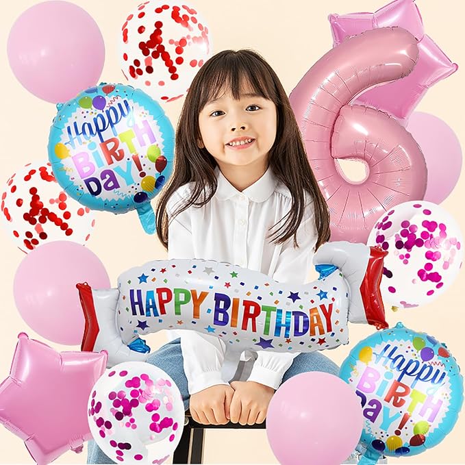 Baby Pink Number 2 Balloons.2nd Birthday Large Foil Balloons Pink, Balloon - Image 5