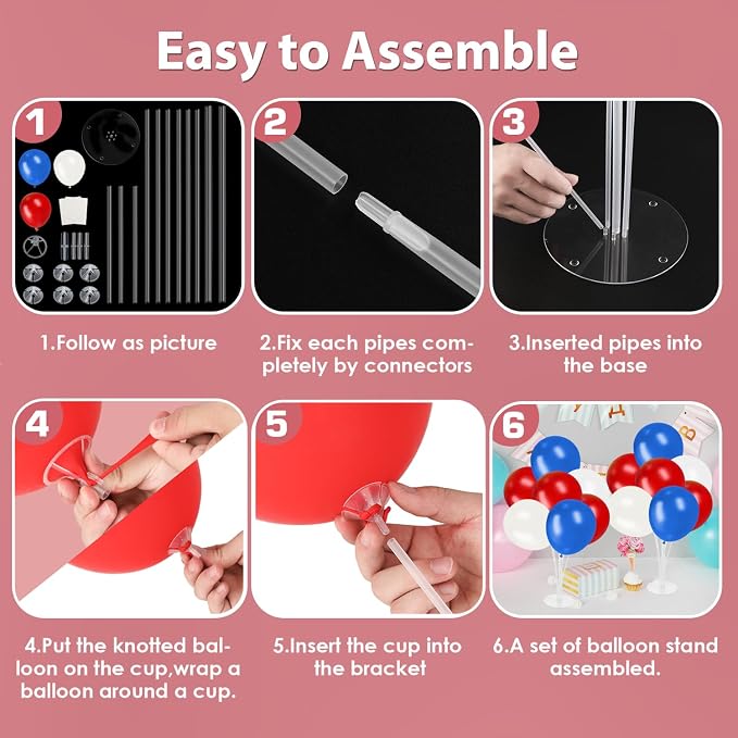 Voircoloria Balloon Stand Kit 4Sets - Image 4