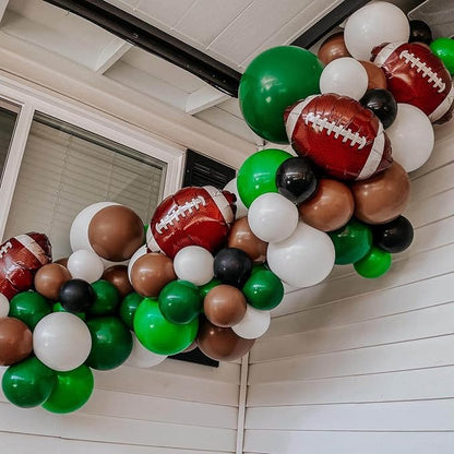 10 Pack 18 Inch Rugby Balloons football balloons Football Field Balloons - Image 3
