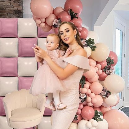 HILAVO Dusty Pink and White Square Balloon - Image 4