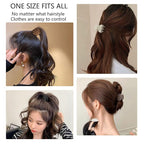 1.6" Matte Small Double Row Teeth Hair Clips for Women - Strong Hold Jaw Clamps for Thin, Fine & Thick Hair