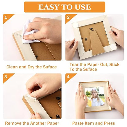 JANYUN 50 Pcs Mounting Putty, 100x25 mm Sticky Dots Poster Putty Clear Sticky - Image 5