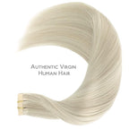 WENNALIFE Tape in Hair Extensions Human Hair, 20pcs 50g 16 inch Ash Blonde Highlighted Platinum Blonde Remy Hair Extensions Straight Human Hair Tape in Extensions Skin Weft Tape Extensions Human Hair