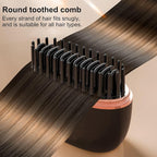 Mini Hair Straightener, Rechargeable Hair Straightener Brush Portable, Fast Heating Hot Comb 3-Speed Temperature Control with Anti Scald Shell for Daily Use