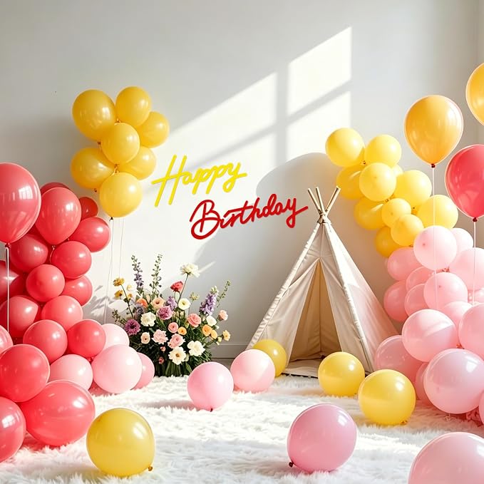 TONIFUL Happy Birthday Sign for Backdrop - Image 5