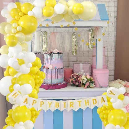 50pcs Yellow Balloons 12 Inch Mustard & Sun Yellow Latex Party Balloons - Image 6