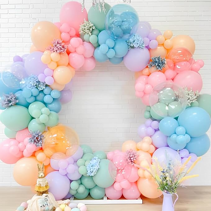 Voircoloria 110pcs Pastel Macaron Latex Party Balloons, 12inch | - Image 5