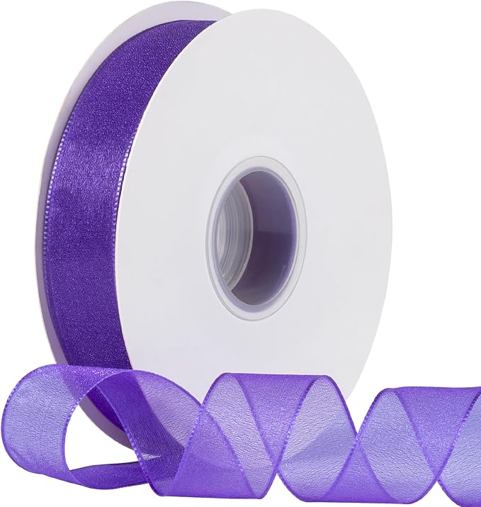 Sheer Organza Ribbon 1 Inch Chiffon Ribbons by Unknown