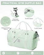 Gym Bag Womens,Travel Duffel Carry on Bag Sport Tote Bag Weekend Overnight Bag