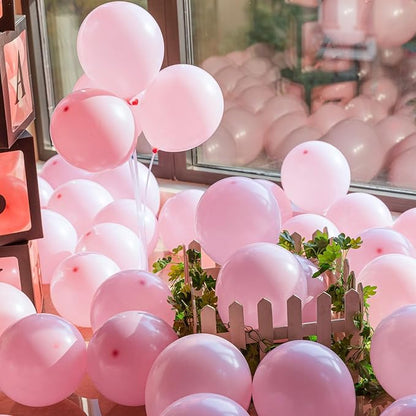 50pcs Pink Balloons, 12inch Light Pastel Pink Balloons | Balloons - Image 7
