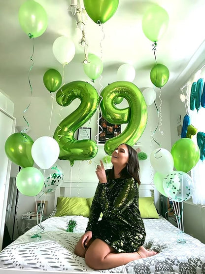 Light Green Number 9 Balloon 40 inch, Birthday Party Balloons Decorations | - Image 4