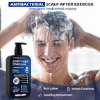 Antifungal Shampoo for Seborrheic Dermatitis, Folliculitis & Scalp Psoriasis, Anti-Dandruff Shampoo for Men & Women, Relieves Scalp Itching, Dryness, Sulfate & Paraben-Free, 10.1 Fl Oz-Fresh