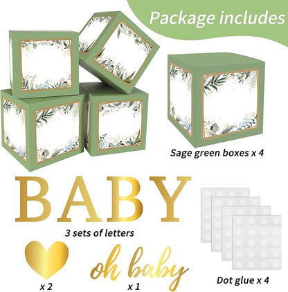 RUBFAC Baby Shower Boxes with Letters - Image 2