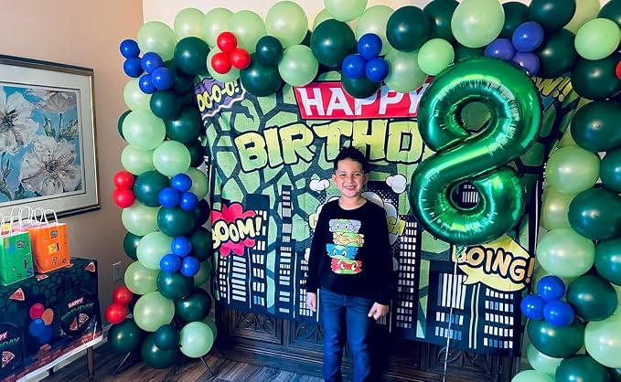 2 Balloon - Green Birthday Number Balloons, 40 Inch Decorations Men Women | - Image 4