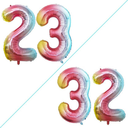 Number 23 Balloons for 23rd Birthday Party Decorations, 42 Inch Jumbo Foil by GOER