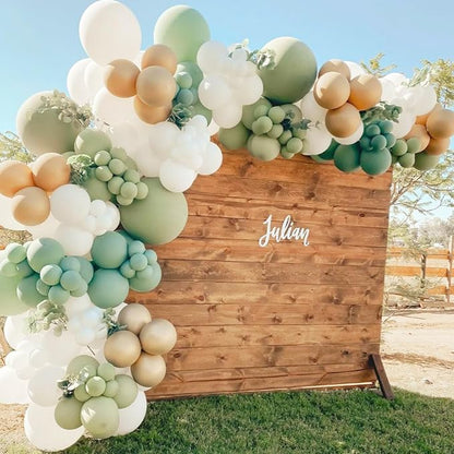 Voircoloria 66pcs Sage Green Olive Green Latex Party Balloons, 12inch | - Image 6