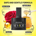 SEVICH Magnetic Hairline Powder with Brush | Refillable Root Touch Up for Sparse Hairlines & Gray Coverage | Waterproof, Sweat-Proof & Smudge-Proof | Natural & Invisible Hair Concealer (Med Brown)