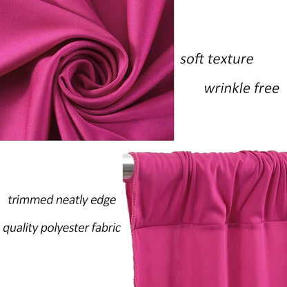 AK TRADING CO. 10 feet x 10 feet Polyester Backdrop Drapes Curtains Panels - Image 7