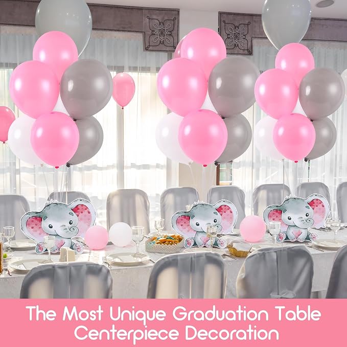 6 Sets Elephant Baby Shower Balloon Stand Kit - Image 7