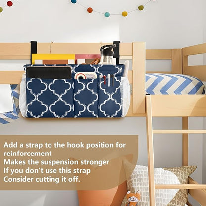 Bedside Caddy Hanging Bunk Bed Caddy Bed Organizer Hanging Pocket - Image 6