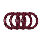 slip Skinny Scrunchies: Anti-Crease, Anti-Breakage Slipsilk™ Design Protects Delicate Hair | Includes 4 Pure Silk Scrunchies: Maroon