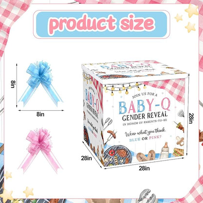 AmazingSpark 28in Giant Gender Reveal Gift Box - Image 2