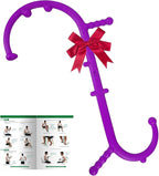 Massage Trigger Point Cane, Muscle Release Tool Self Massage Hook Cane, Handheld Back, Neck, Shoulder, Leg and Feet Massager Rod, Body Deep Tissue Gifts for Men & Women, Purple