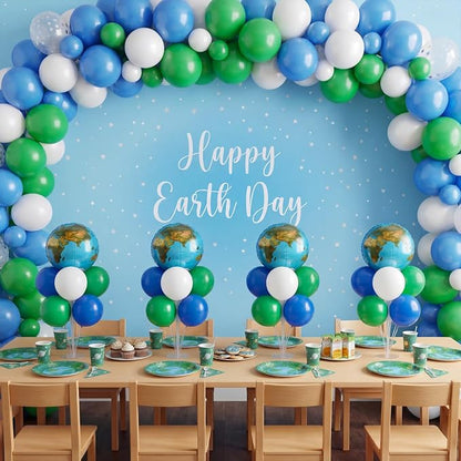 Gejoy 4 Set 40'' Globe Balloon Centerpieces Stands Kit- 22 Inch Earth Planet - Image 4