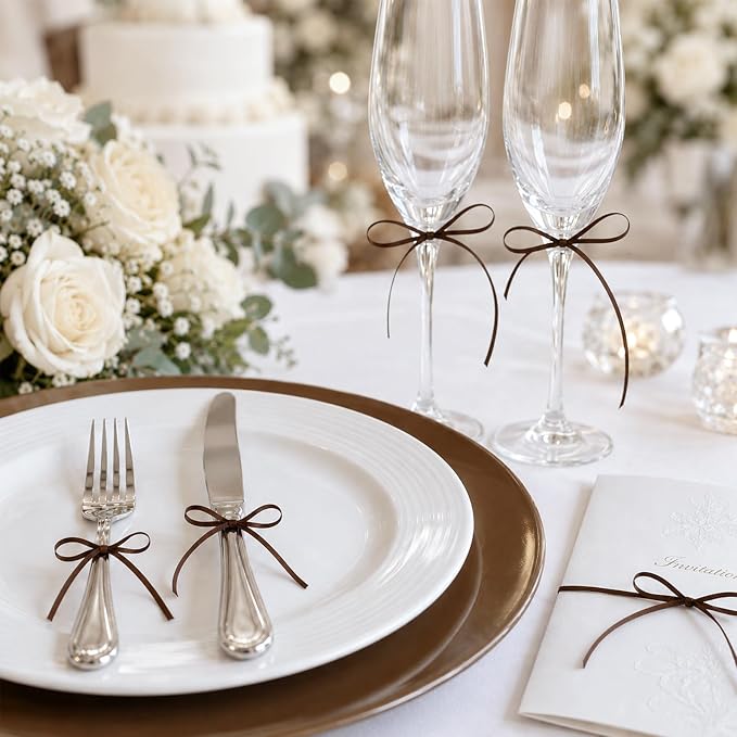 KINGLAKE Brown Satin Ribbon - Image 6