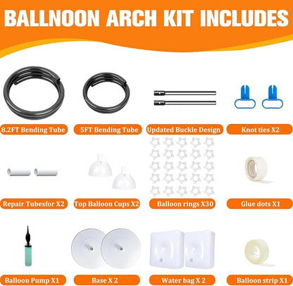 Balloon Arch Kit for Party Birthday Decoration 9.2FT & 6FT | Black Bendable - Image 5