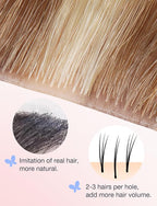 DOORES Invisi Edge Human Hair Tape in Extensions, Light Brown Highlighted Medium Blonde 10 Injection Tape-ins with 10 Injection Tape-ins 50g 24 Inch, Injected Tape in Virgin Human Hair