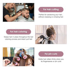 AIMIKE 12pcs Professional Hair Clips for Styling Sectioning, Anti-Slip No-Trace Duck Billed Hair Clips with Silicone Band, Salon and Home Hair Cutting Clips for Hairdresser, Women, Men - 4.3” Long