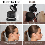 Instant Hairline Powder, Root Touch Up Hair Color for Gray Coverage and Thinning Hair, Root Cover Up Conceals Hair Loss & Bald Spots, Natural and Non-Greasy Hair Color for Women & Men, Dark-Brown