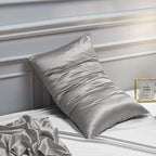NTBAY Satin Body Pillowcase for Hair and Skin, Luxurious and Silky Pillow case with Envelope Closure, 20x54 Inches, Grey