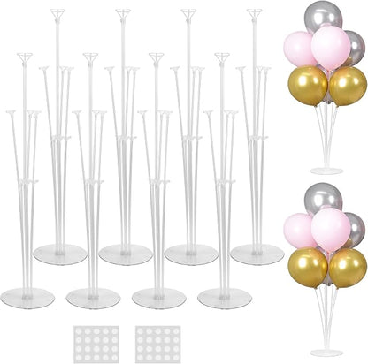 8 Sets Balloon Stand Kit For Table, Balloon Sticks by JOYYPOP