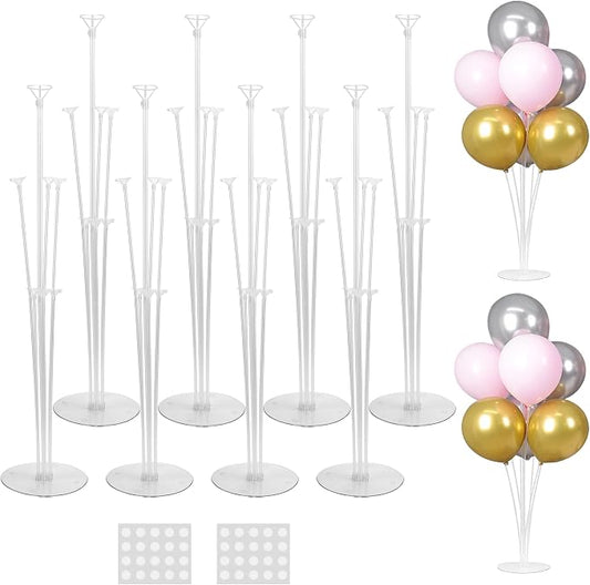 8 Sets Balloon Stand Kit For Table, Balloon Sticks by JOYYPOP